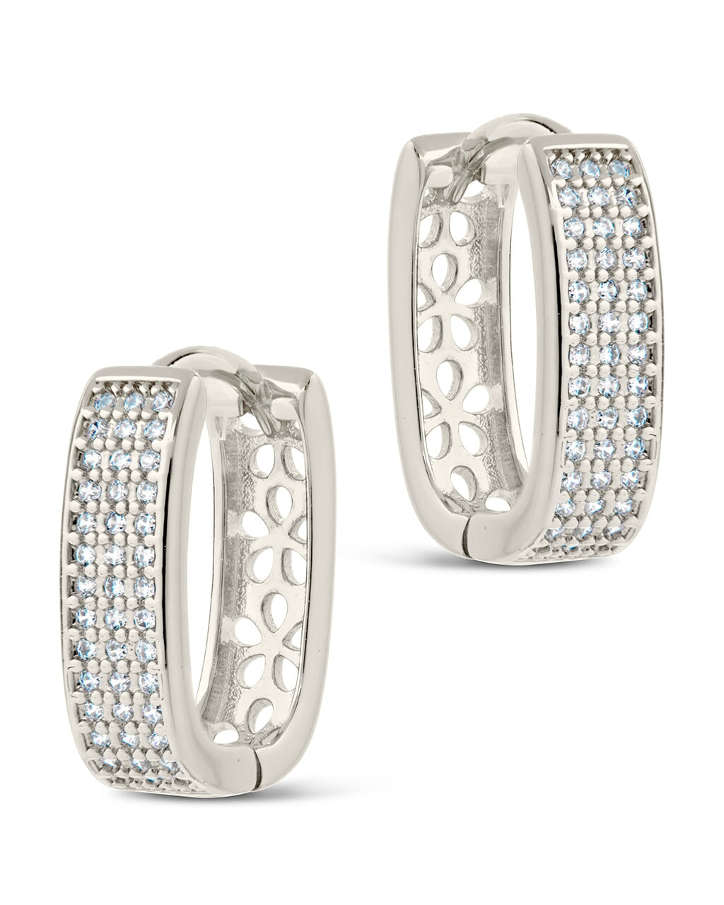 Renee Hoops Earring Sterling Forever