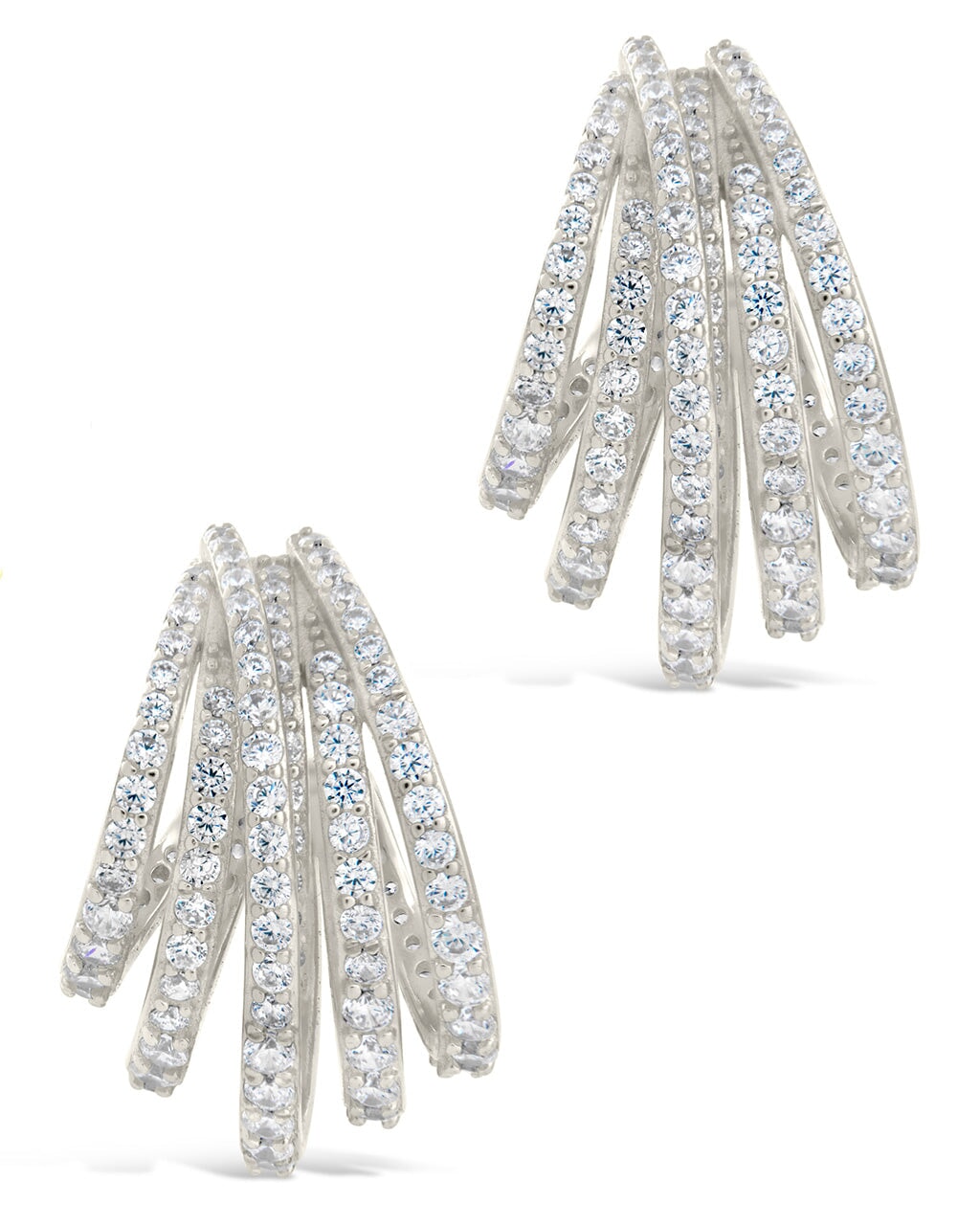 Jenny Statement Hoops Earring Sterling Forever