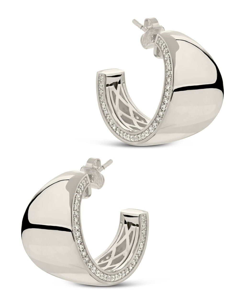 Becky Hoops Earring Sterling Forever