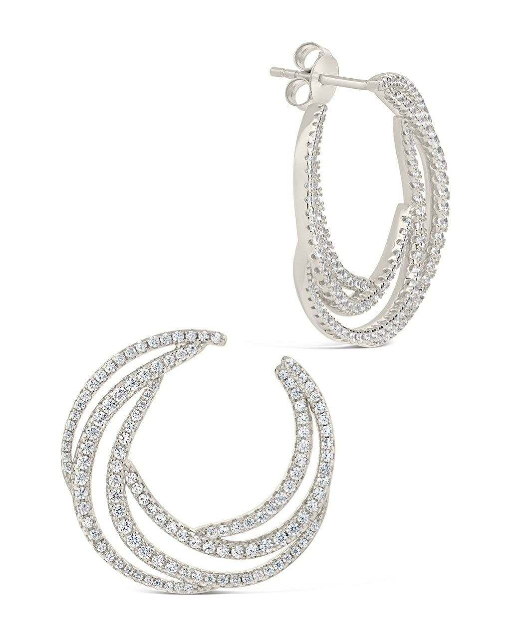 Emma Statement Studs Earring Sterling Forever