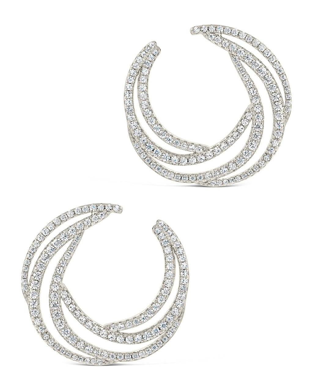 Emma Statement Studs Earring Sterling Forever Silver