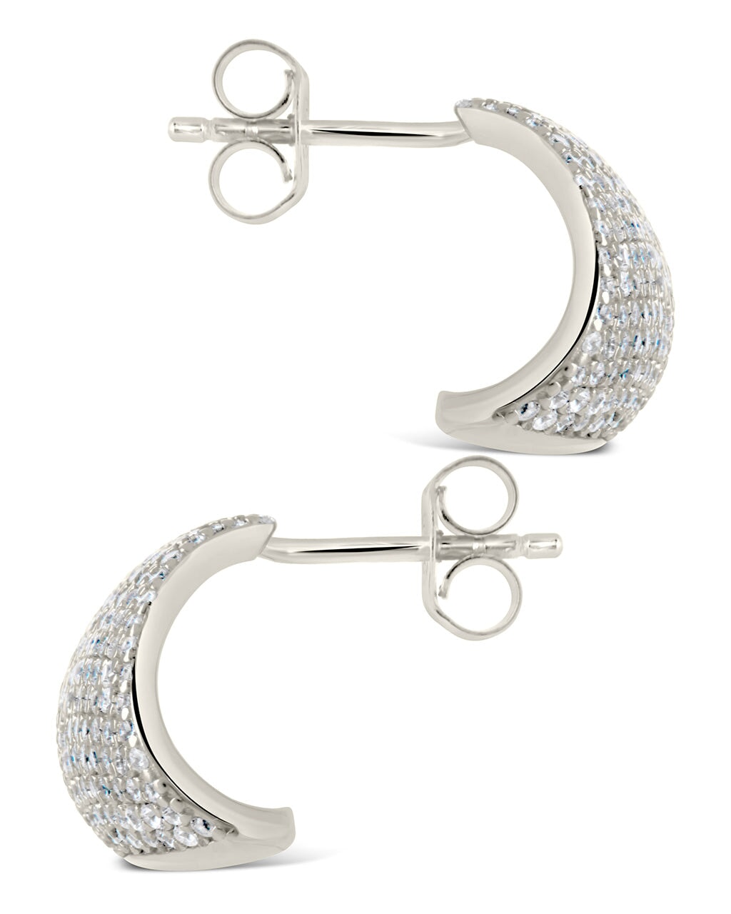 Aspen CZ Fan Studs Earring Sterling Forever