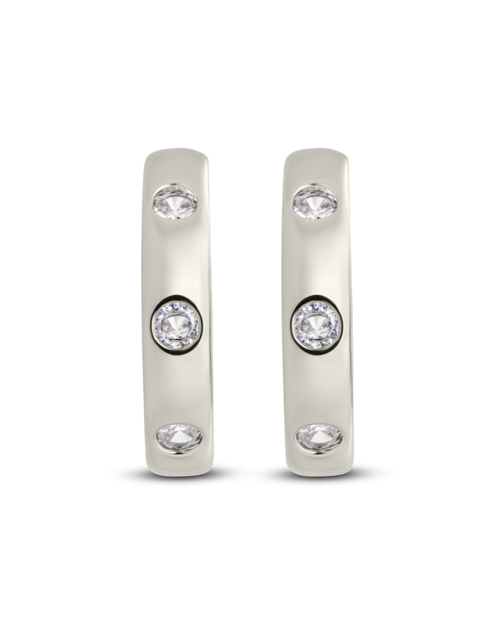 Molly CZ Studded Micro Hoops