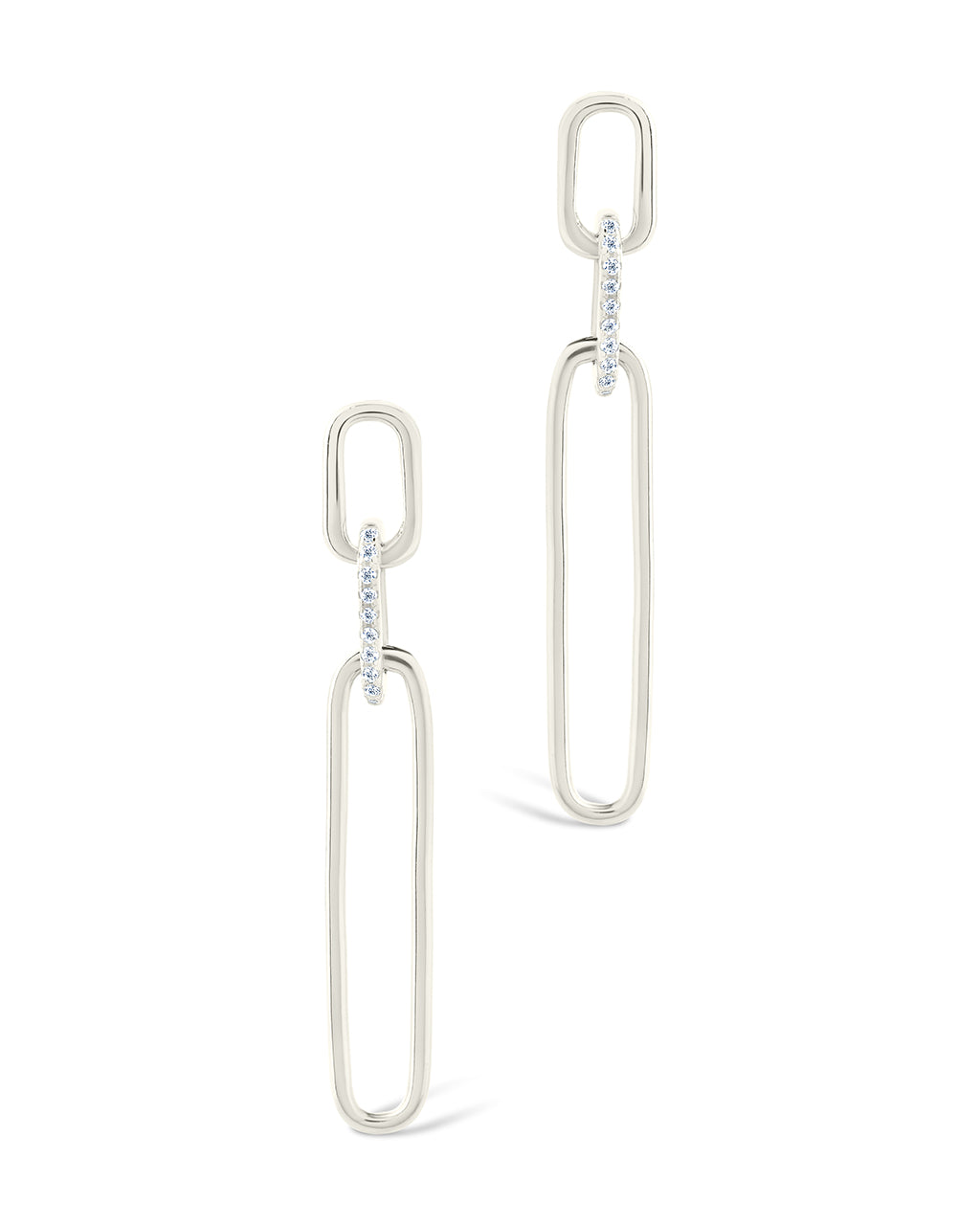 Chelle CZ Mixed Link Drop Studs