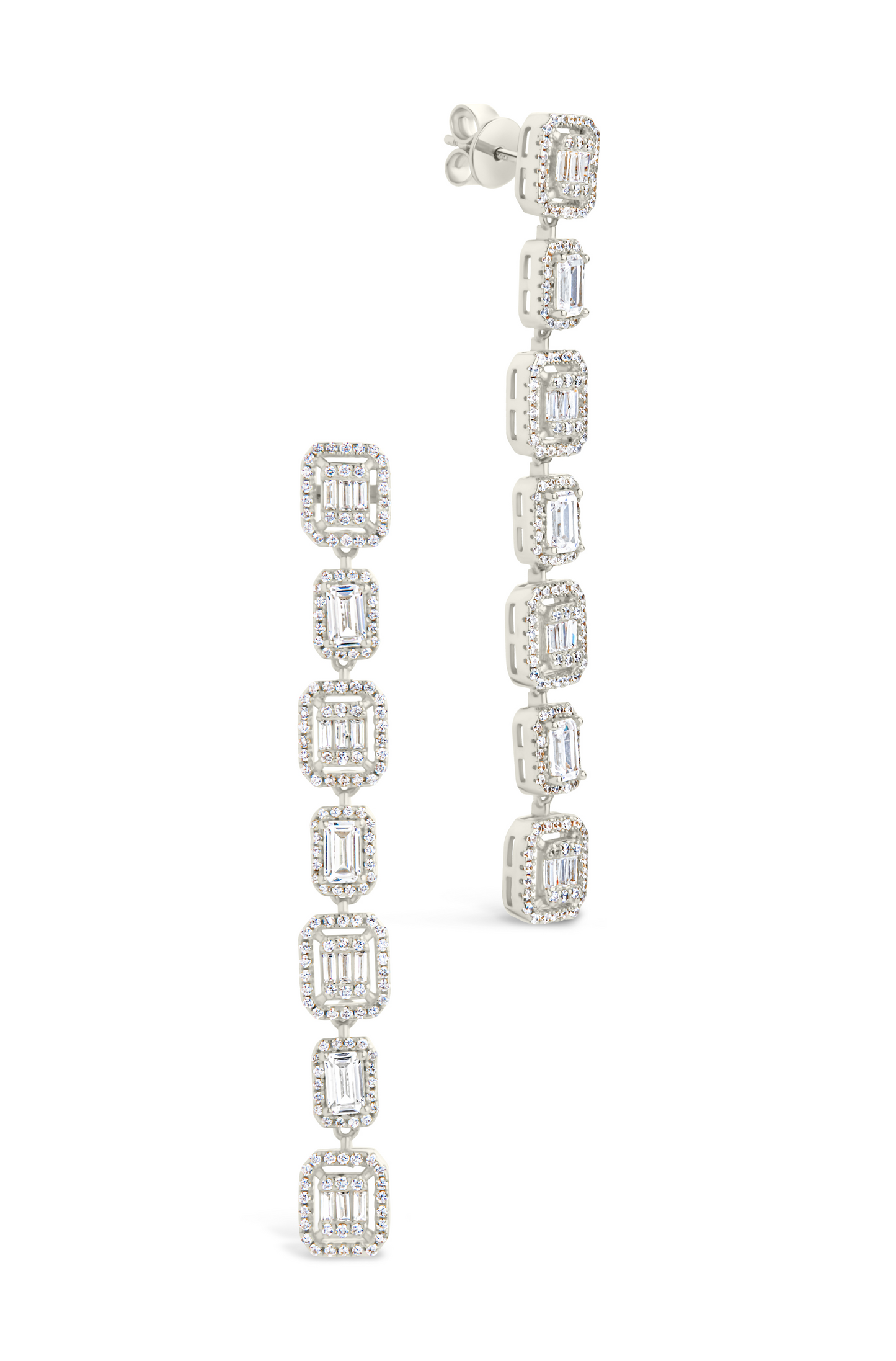 Nancy CZ Drop Stud Earrings