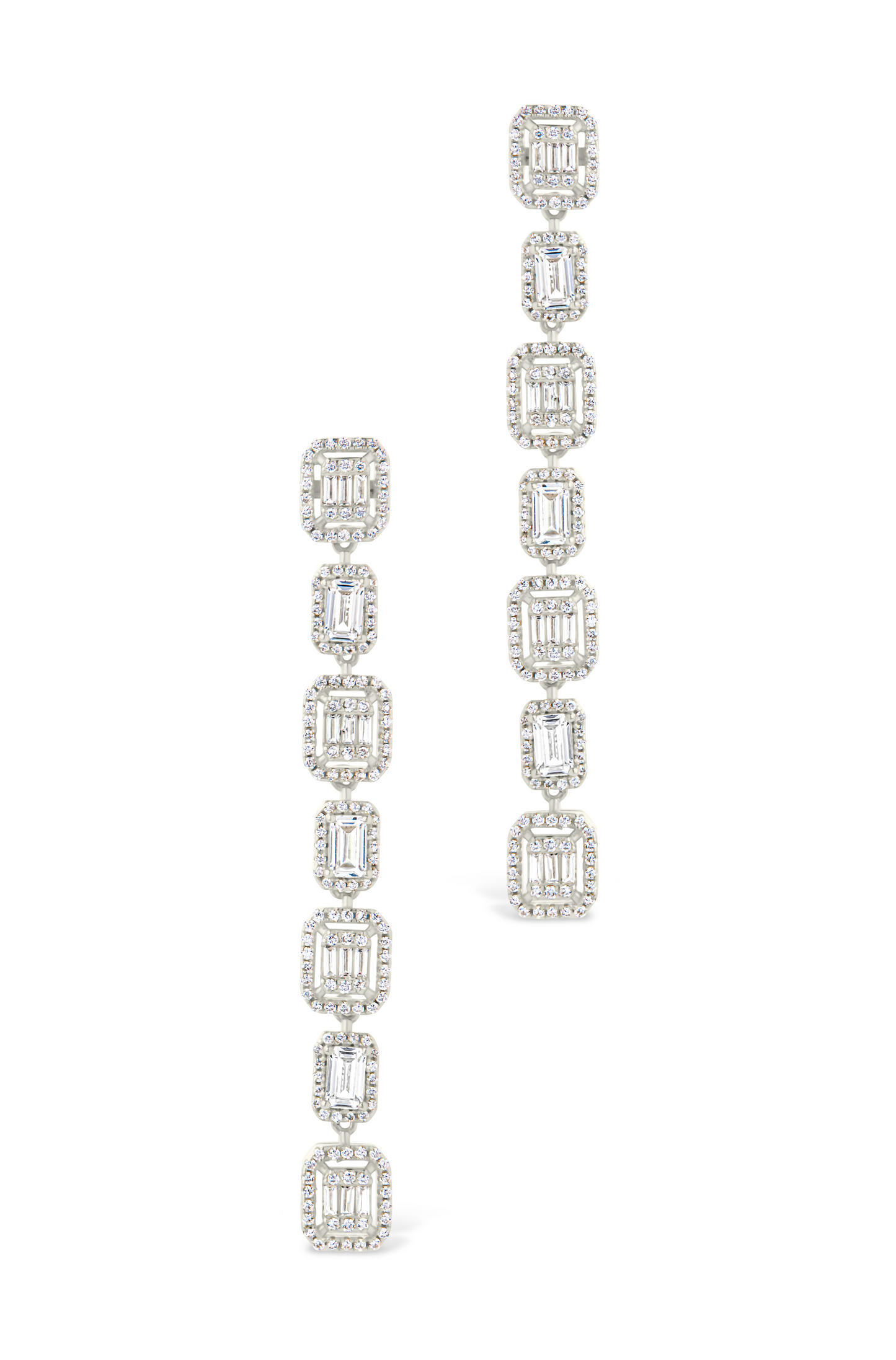 Nancy CZ Drop Stud Earrings