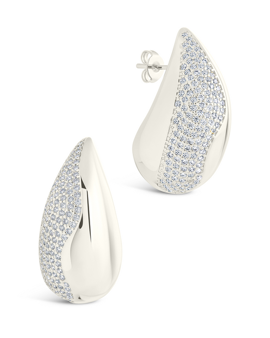 Rhodes CZ Drop Statement Studs