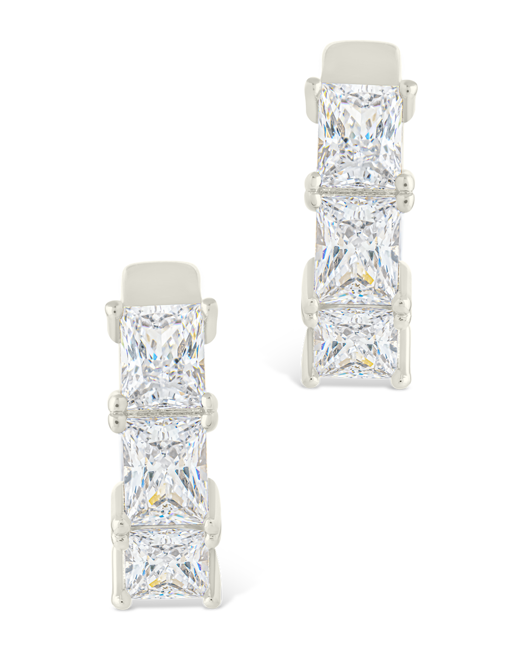 Cosima Baguette CZ Hoops