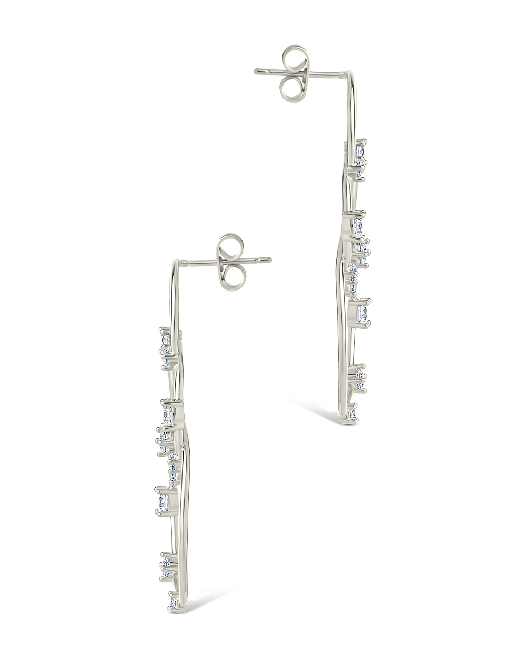 Drusilla CZ Triple Circle Drop Earrings