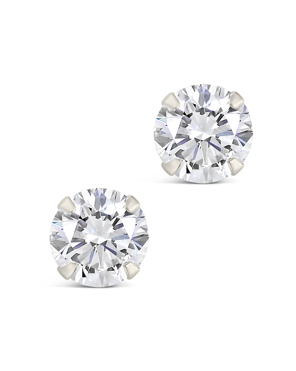 Sterling Silver 6mm CZ Studs Earring Sterling Forever