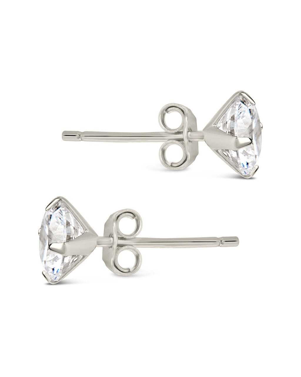 Sterling Silver 6mm CZ Studs Earring Sterling Forever