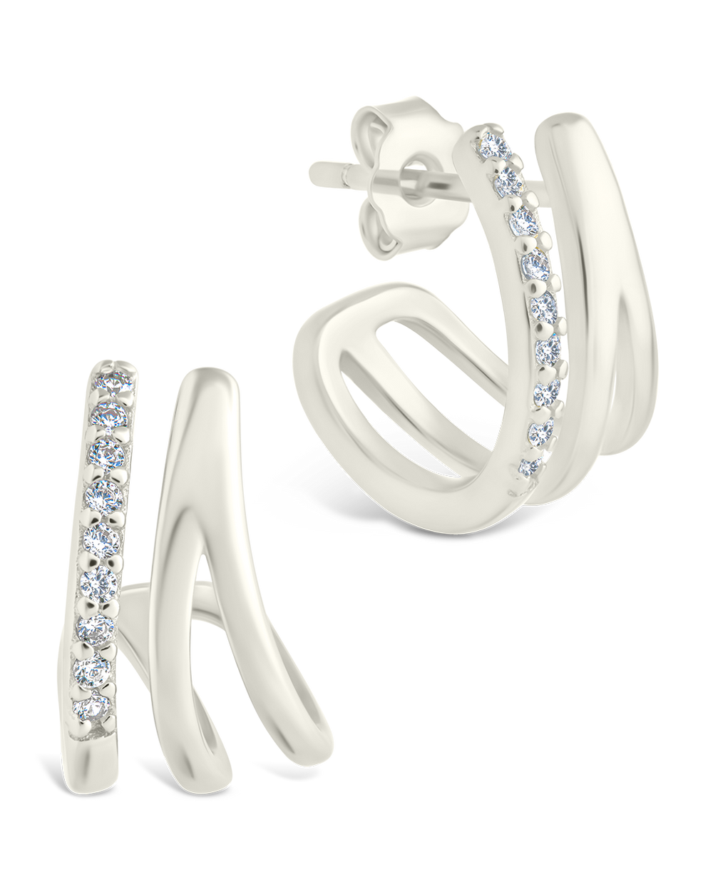 Sterling Silver Harlowe Claw Studs