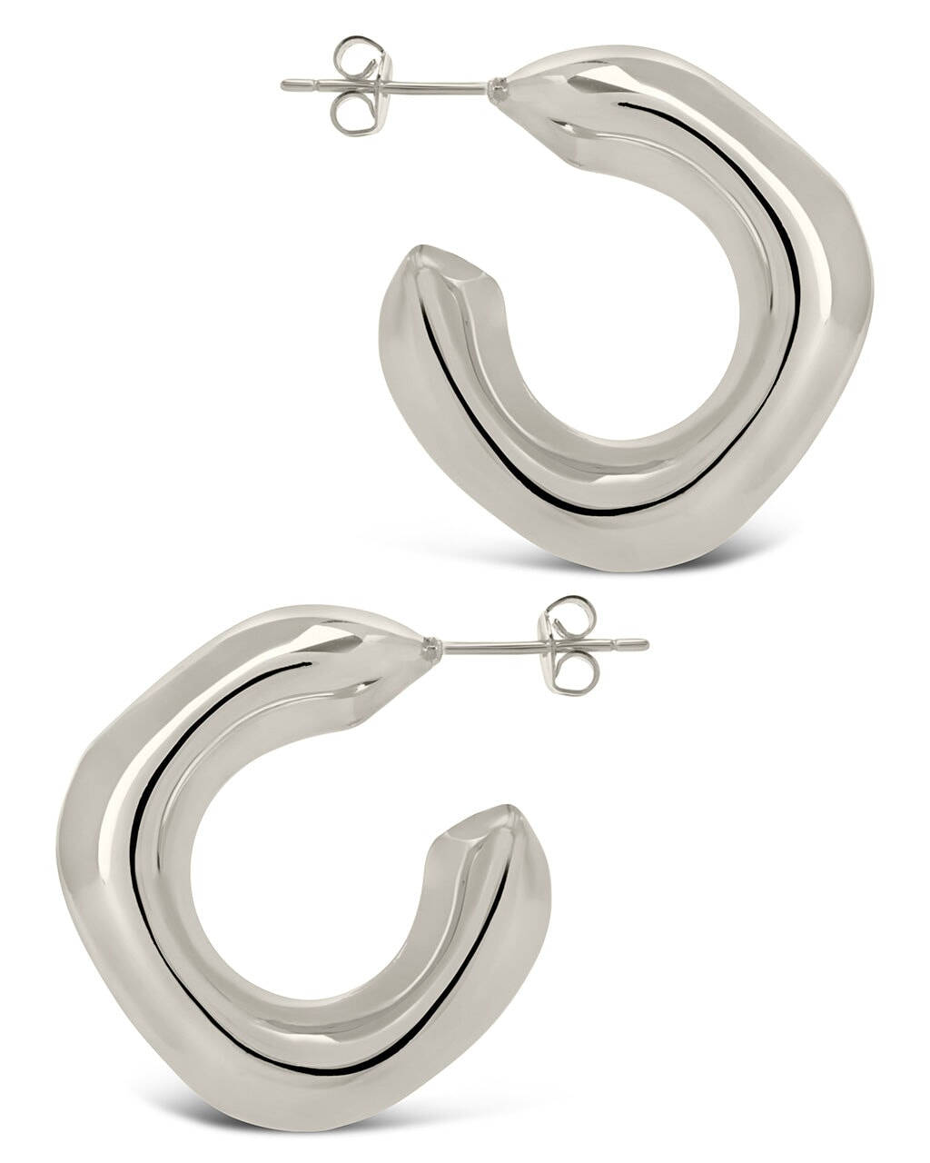 Miley Tube Hoops Earring Sterling Forever