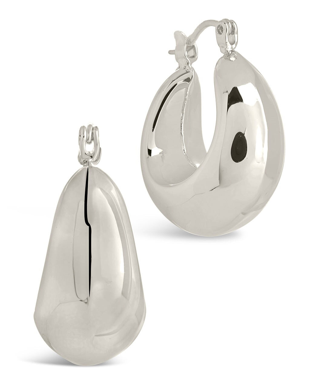 Nova Tube Hoops Earring Sterling Forever Silver 