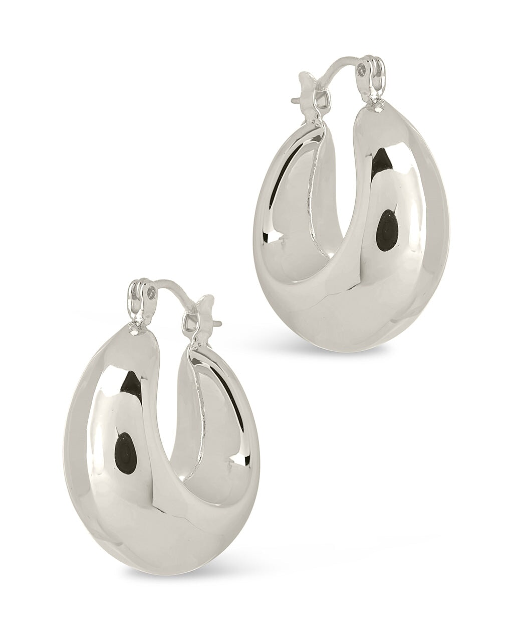 Nova Tube Hoops Earring Sterling Forever 