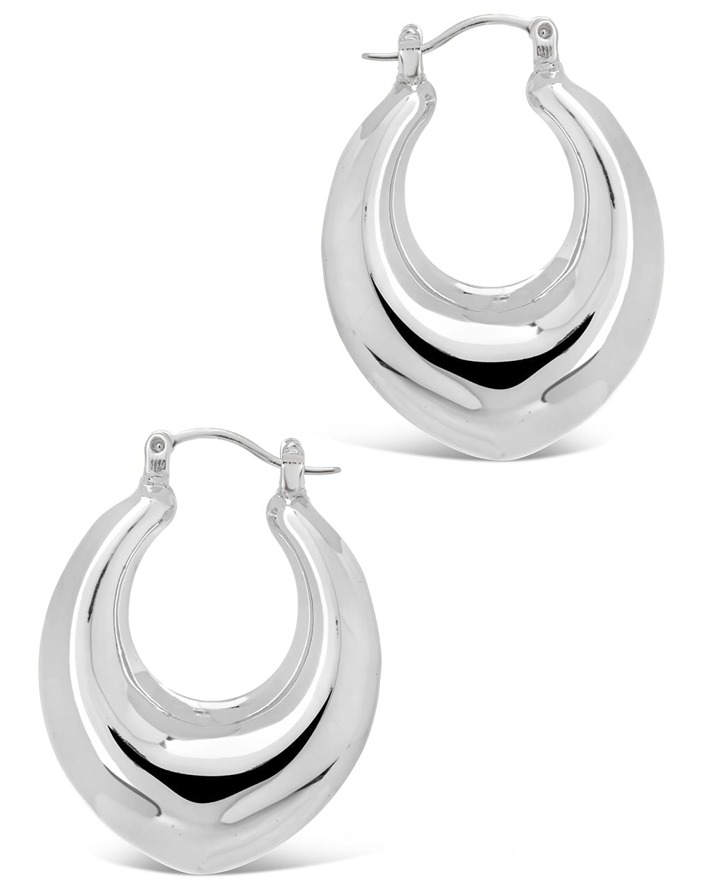 Pandora Tube Hoops Earring Sterling Forever