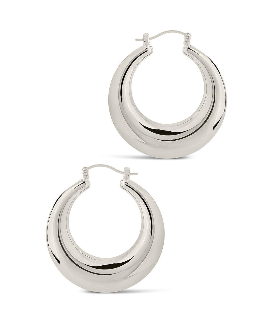 Quinn Tube Hoops Earring Sterling Forever