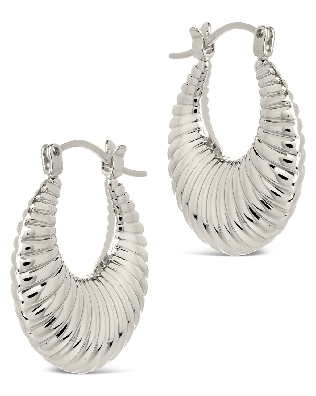 Stevie Tube Hoops Earring Sterling Forever