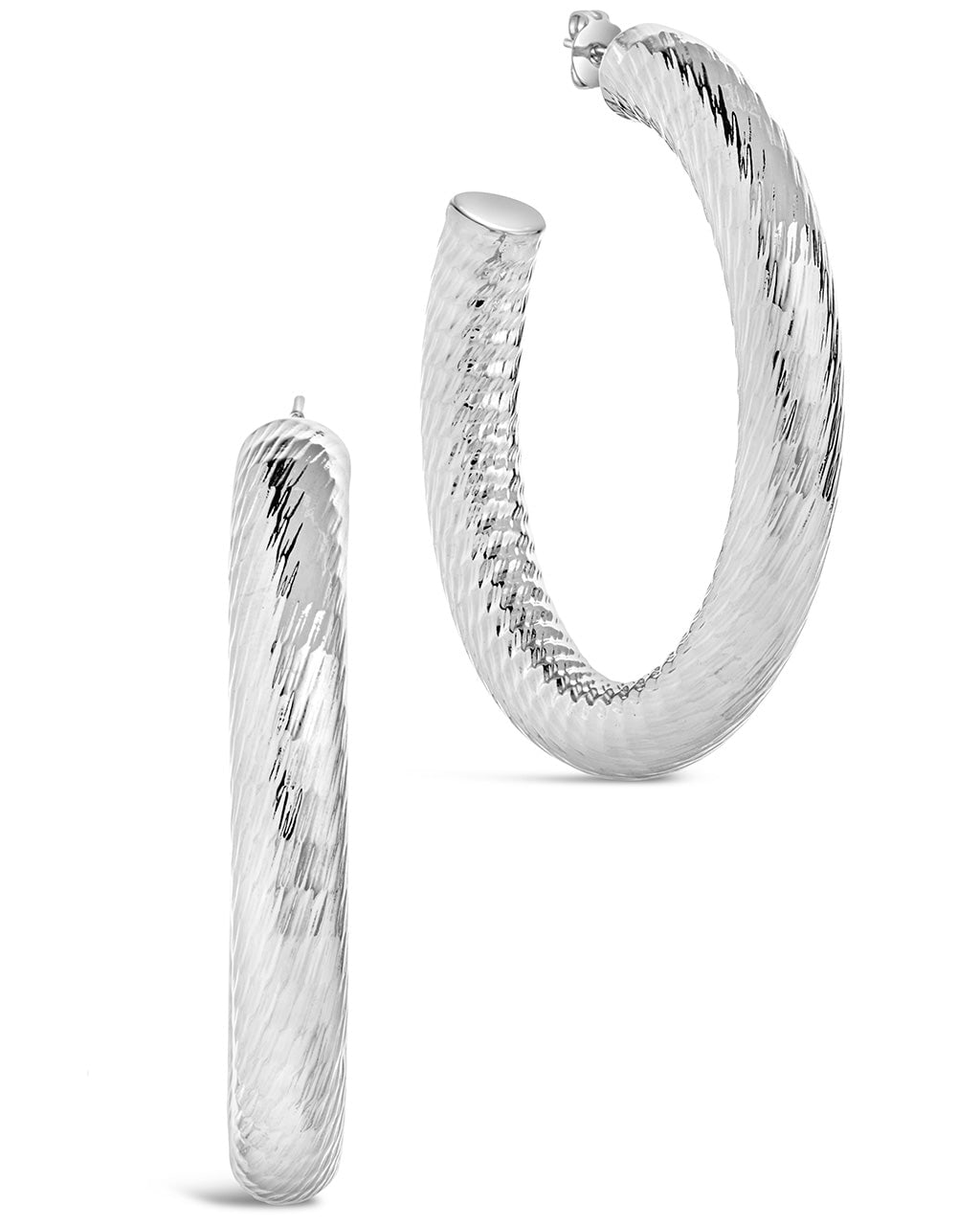 Alayna Hoops Earring Sterling Forever Silver