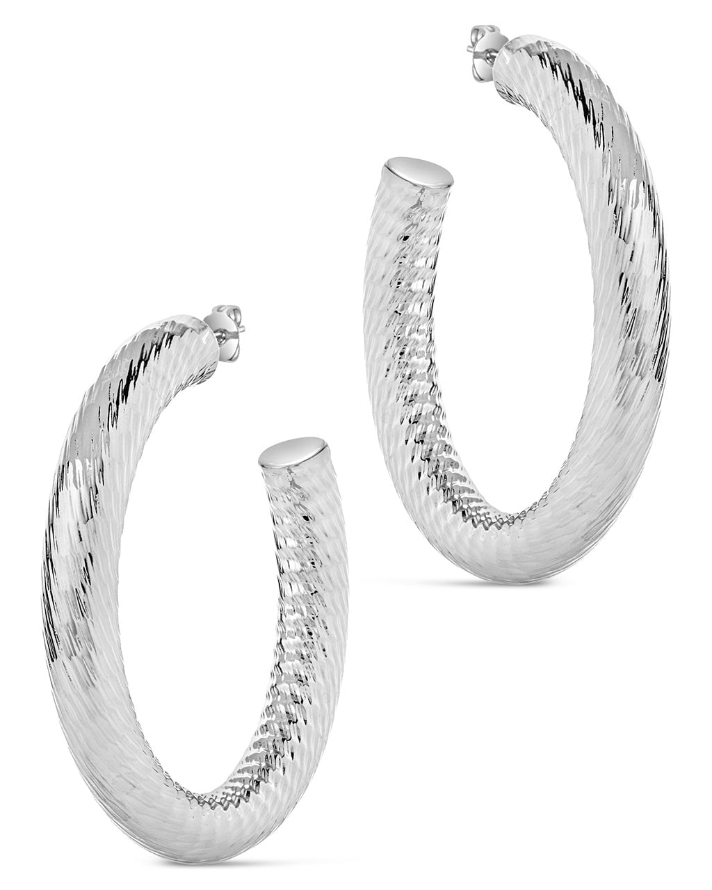 Alayna Hoops Earring Sterling Forever