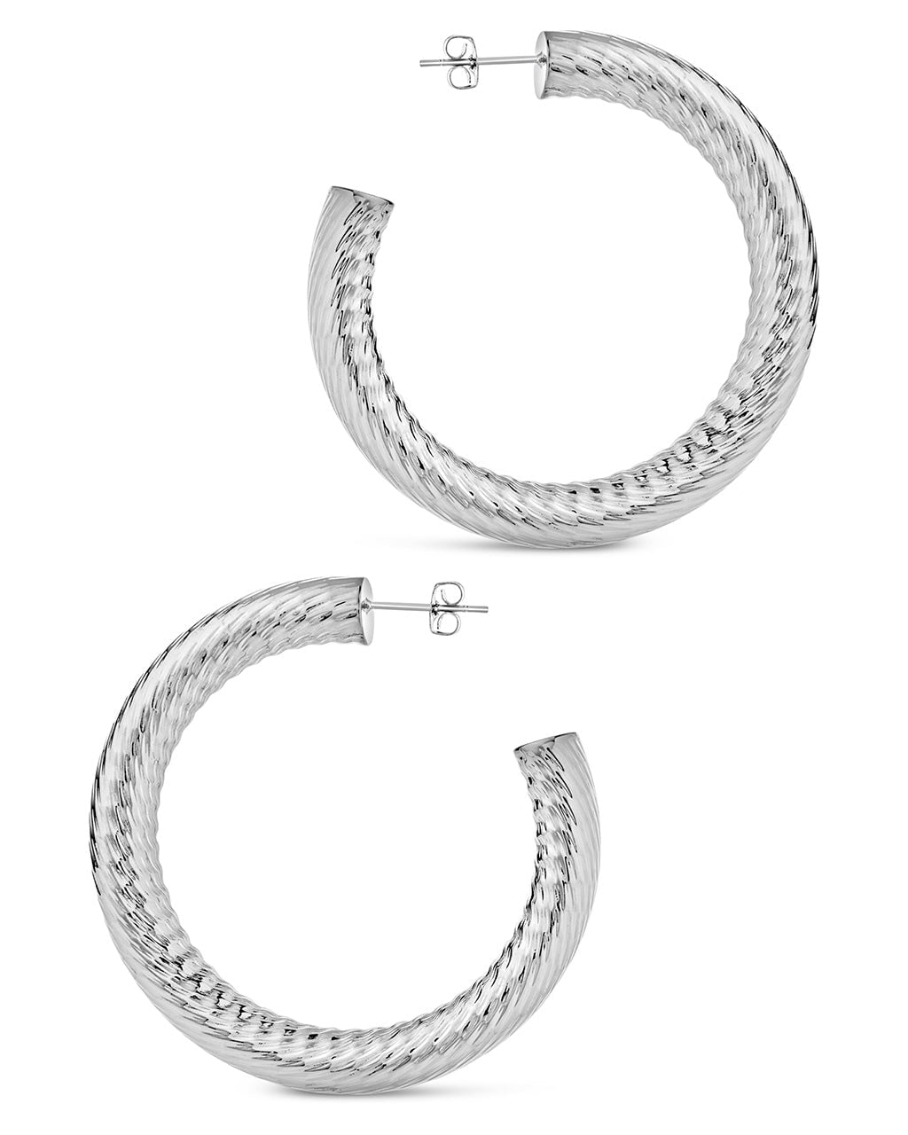 Alayna Hoops Earring Sterling Forever