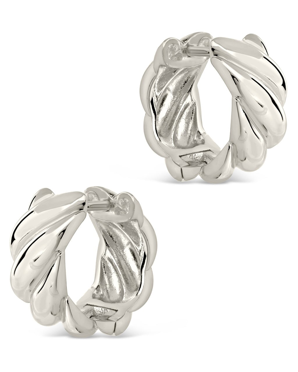 Bailey Micro Hoops Earring Sterling Forever