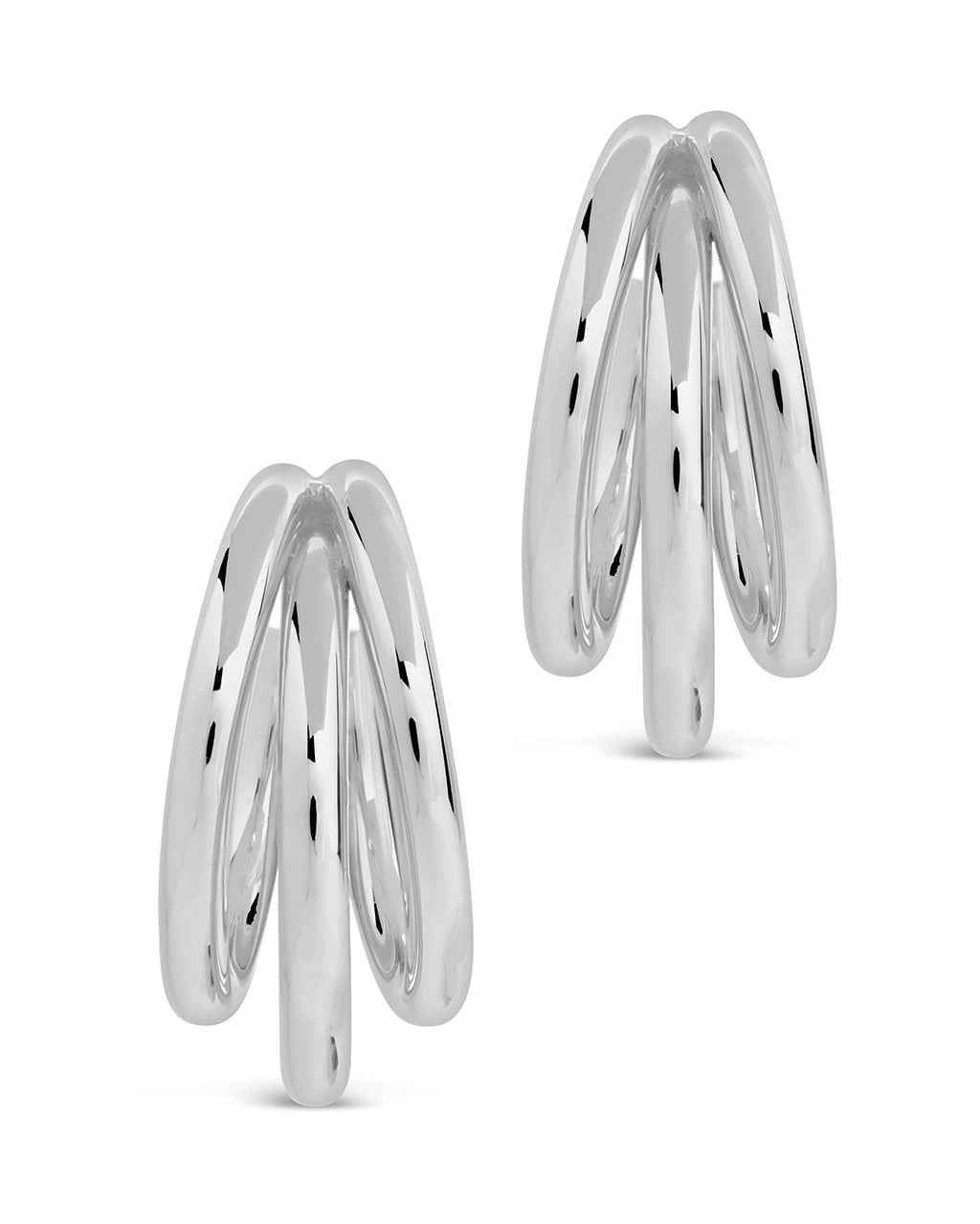 Michaela Triple Hoops Earring Sterling Forever