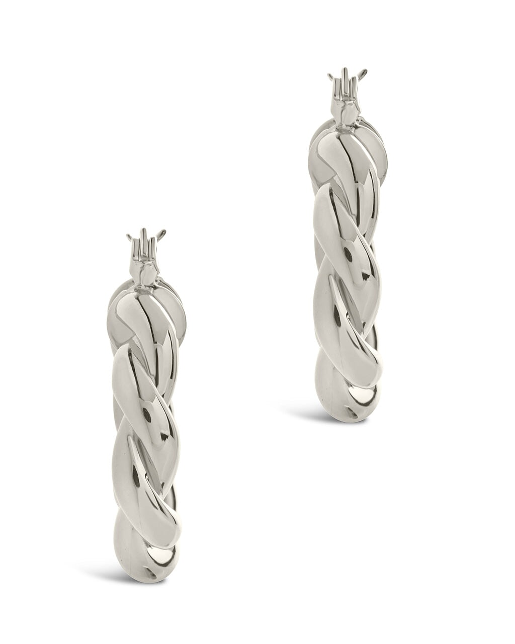 Eva Twist Hoops Earring Sterling Forever
