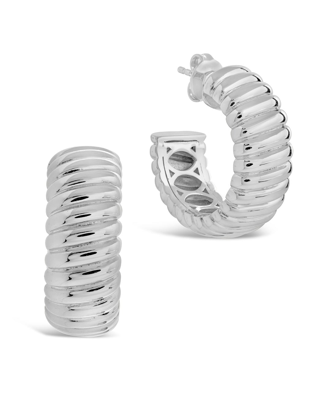 Jamie Hoops Earring Sterling Forever Silver