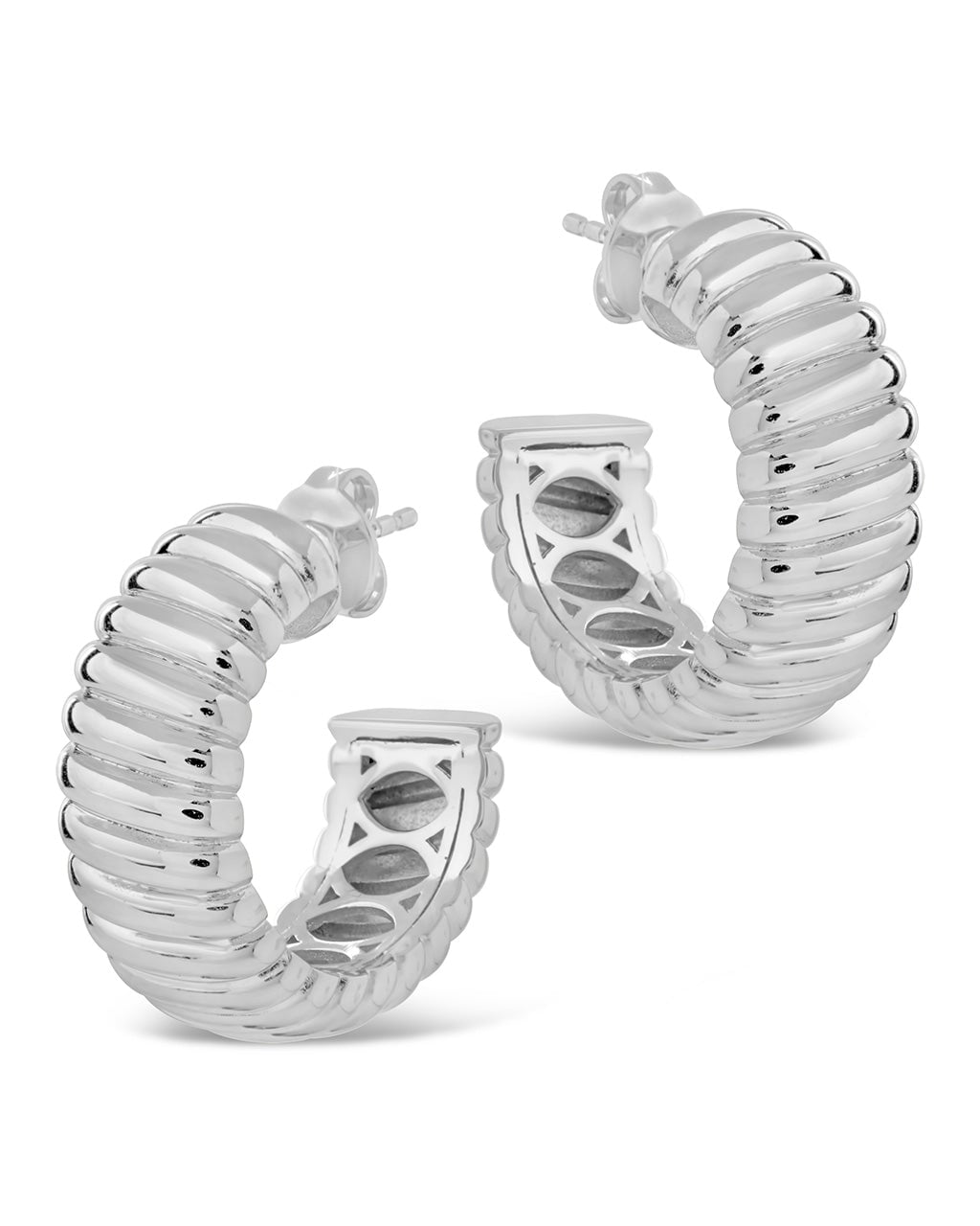 Jamie Hoops Earring Sterling Forever