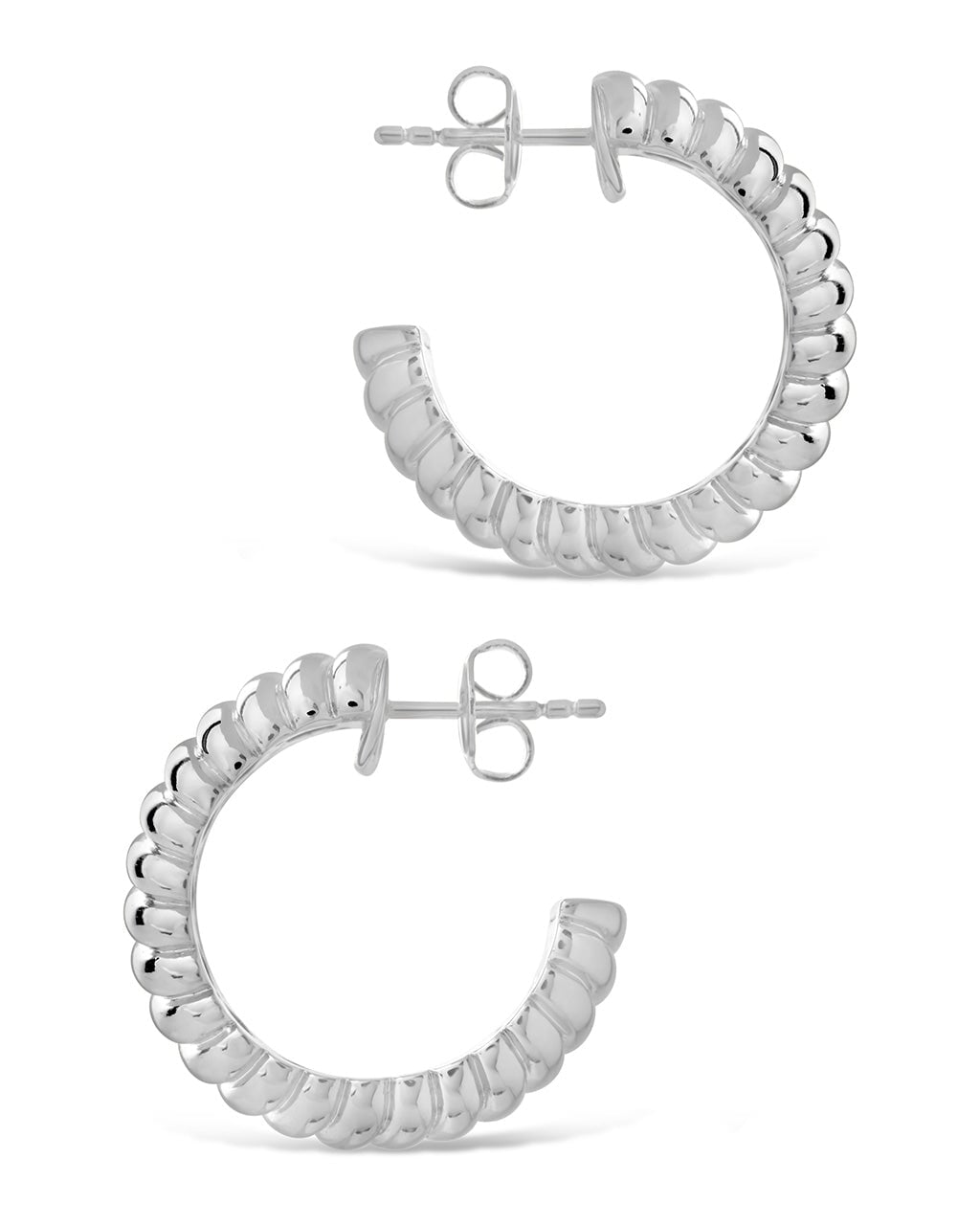 Jamie Hoops Earring Sterling Forever