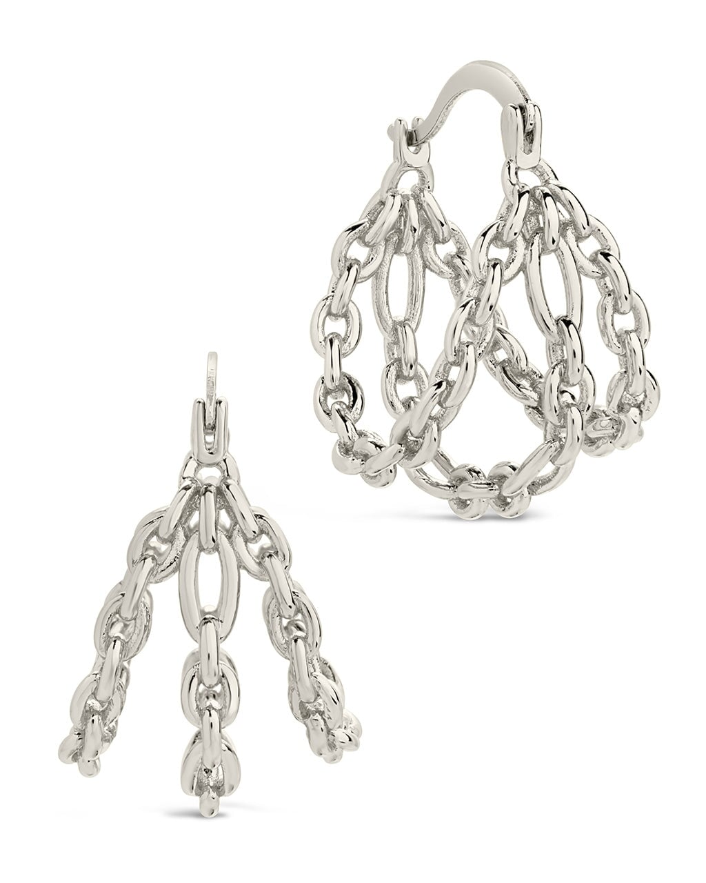 Tenly Hoops Earring Sterling Forever Silver