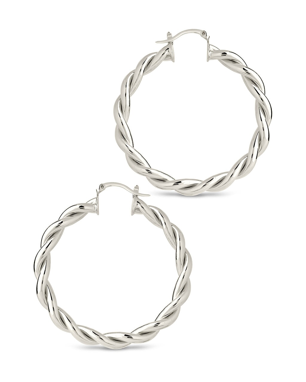 Rosalie Entwined Hoops Earring Sterling Forever