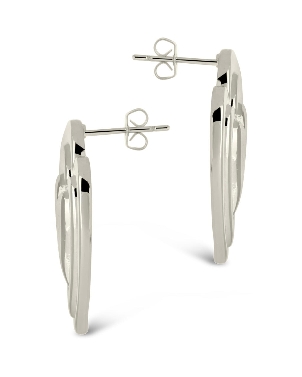 Statement Beating Heart Studs Earring Sterling Forever 