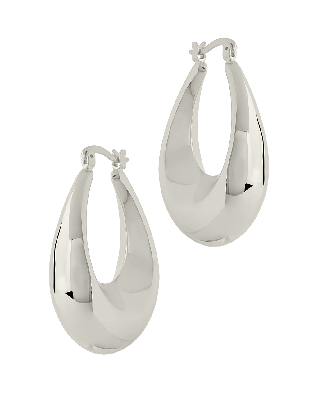 Autumn Elongated Tube Hoop Earrings