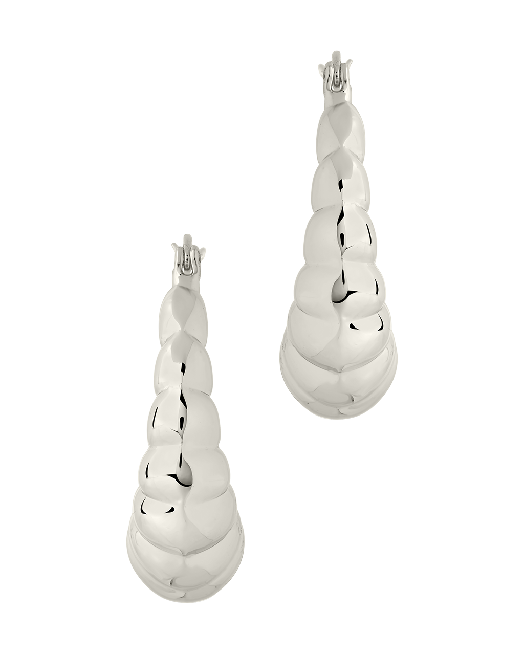 Melody Ribbed Oversized Hoop Earrings