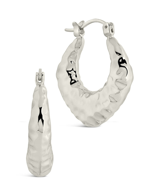 Darla Hammered Hoop Earrings