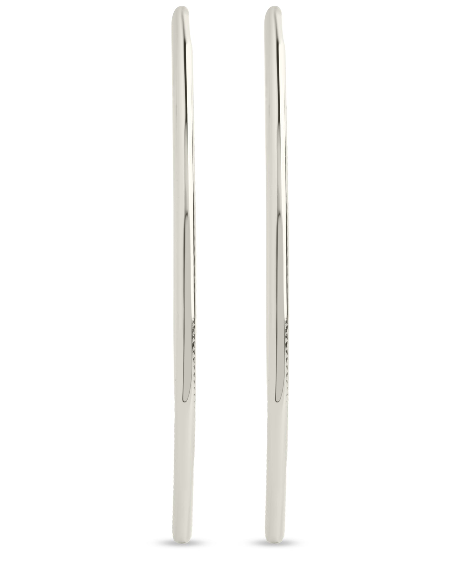 Textured Delicate Threader Hoop Earrings