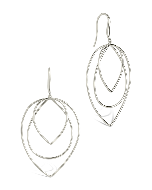 Sharon Layered Teardrop Dangle Earrings