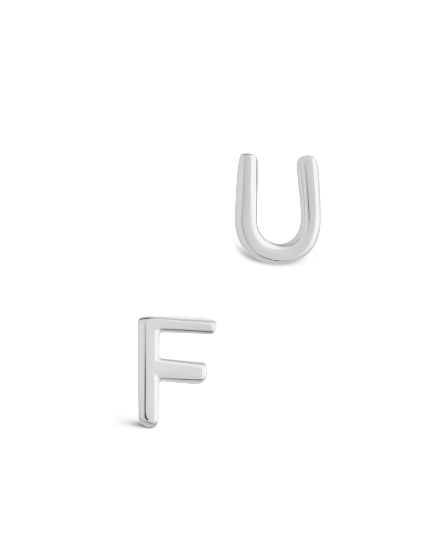 Sterling Silver FU Studs