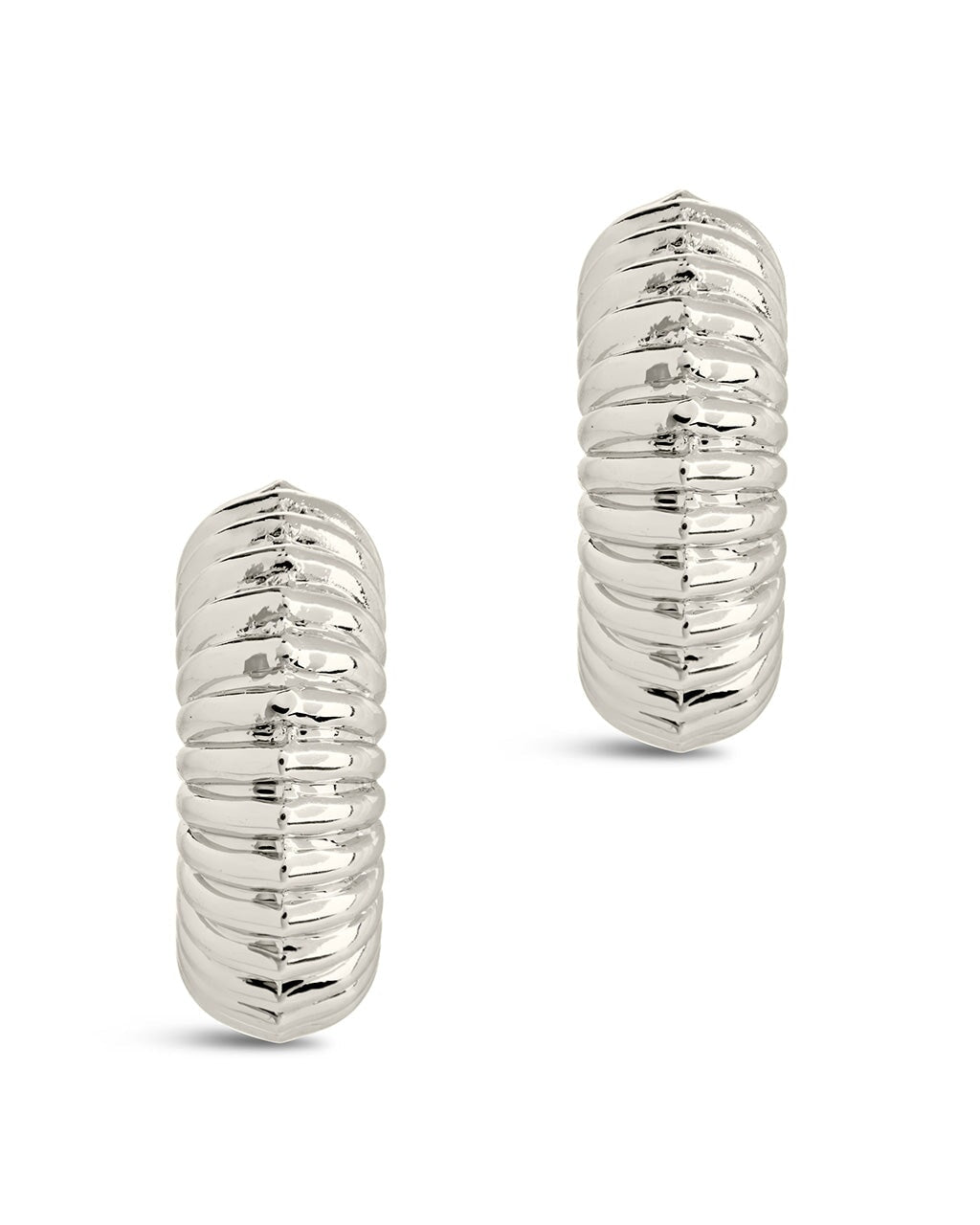 Dakota Hoops Earring Sterling Forever