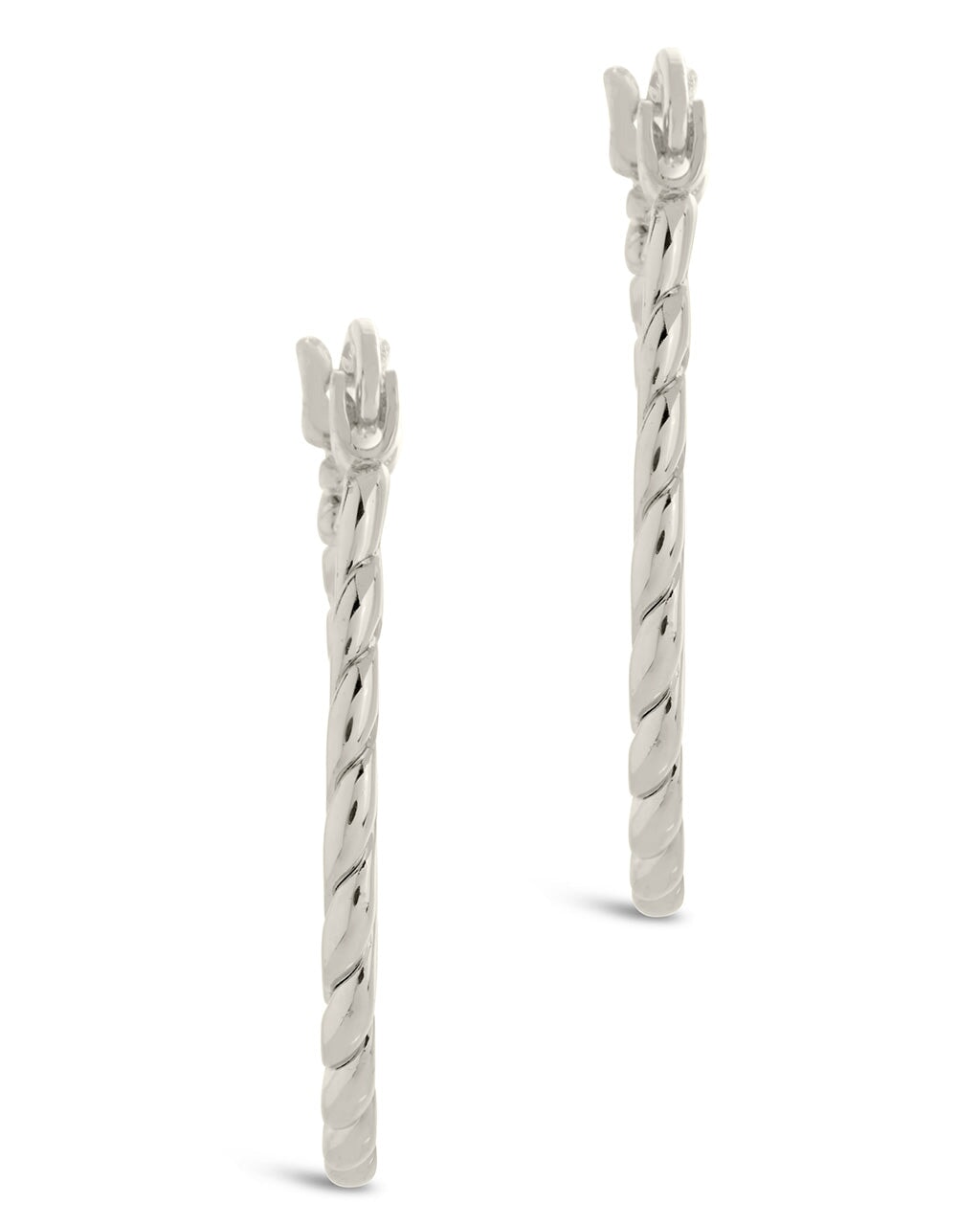 Bree Flat Hoops Earring Sterling Forever