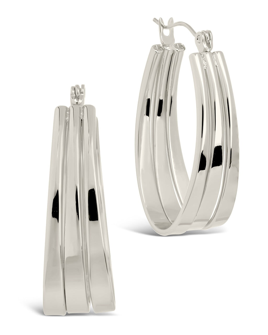 Aerin Hoops Earring Sterling Forever Silver