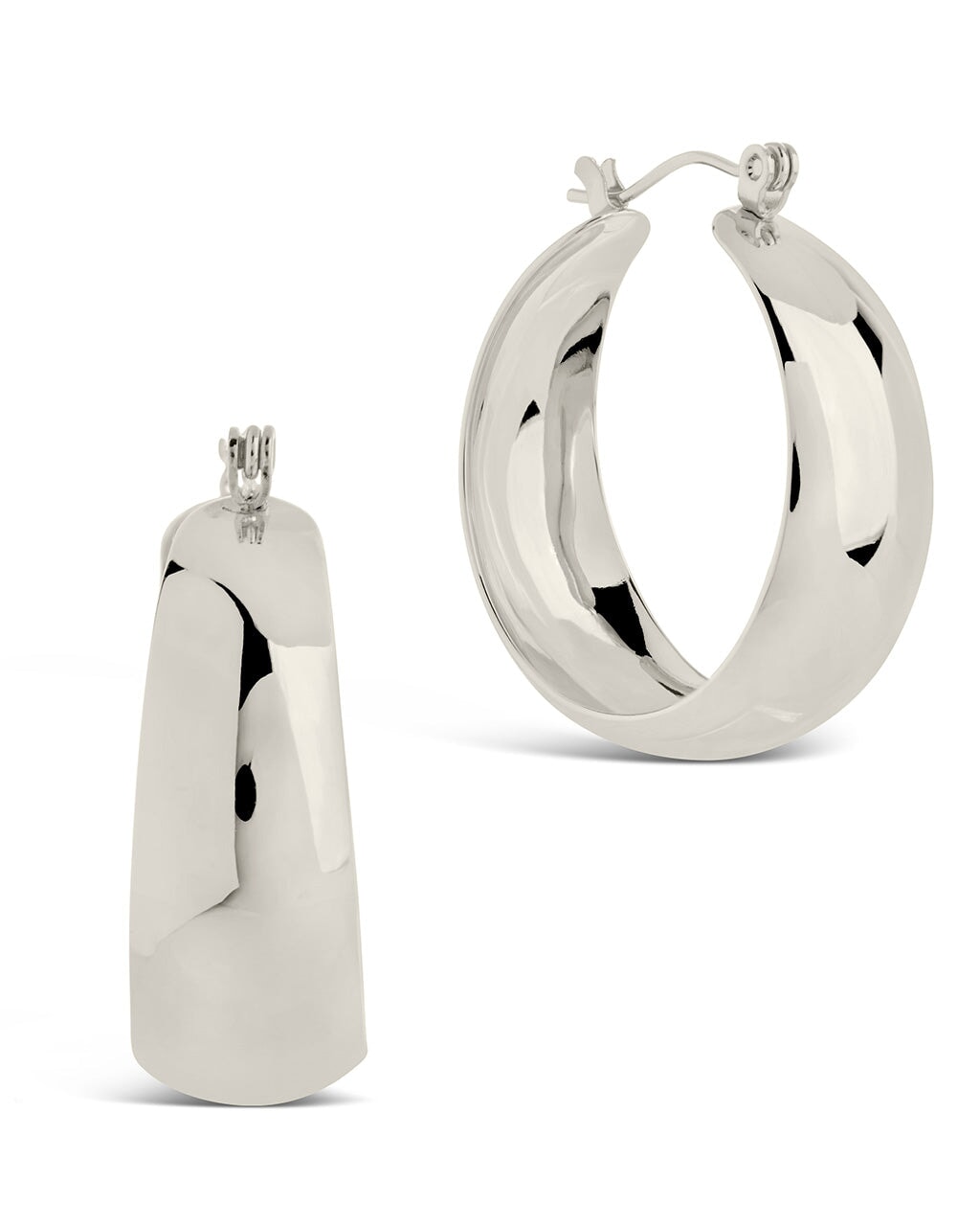 Hazel Hoops Earring Sterling Forever Silver