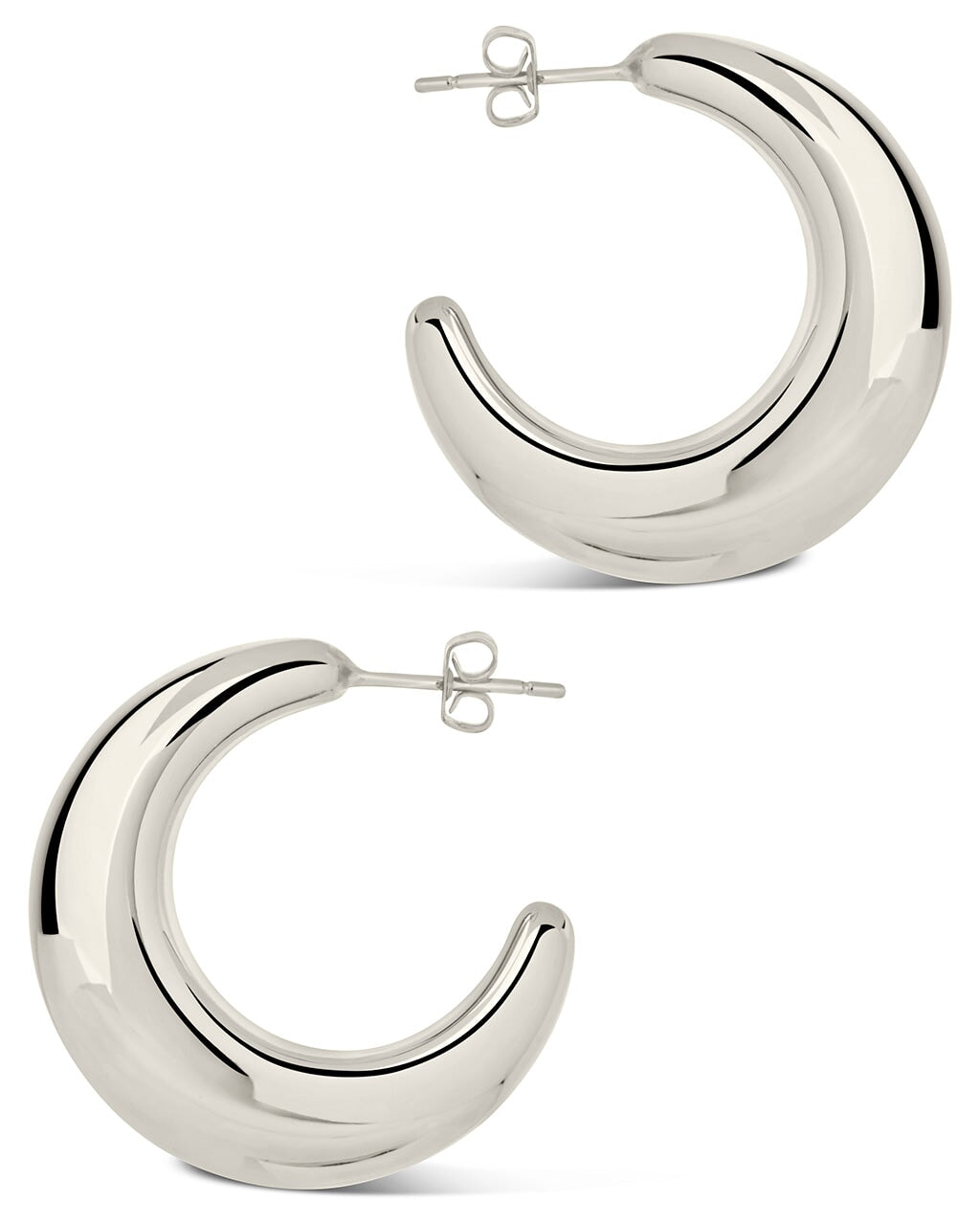 Eclipse Hoops Earring Sterling Forever
