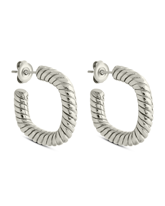 Quincy Twisted Hoop Earrings