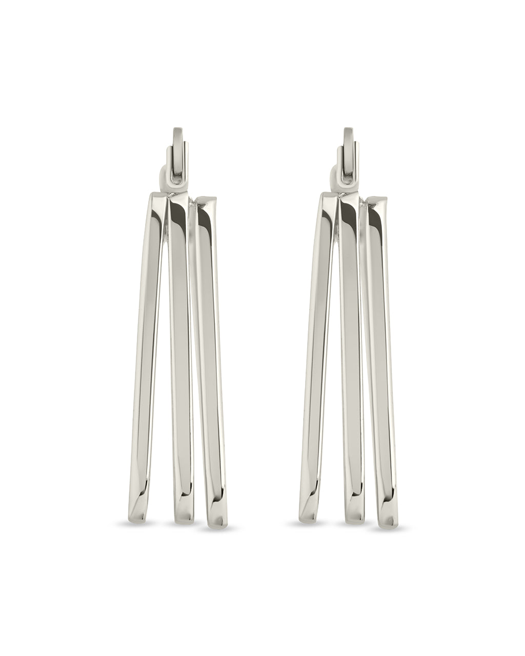 Belinda Textured Square Earrings