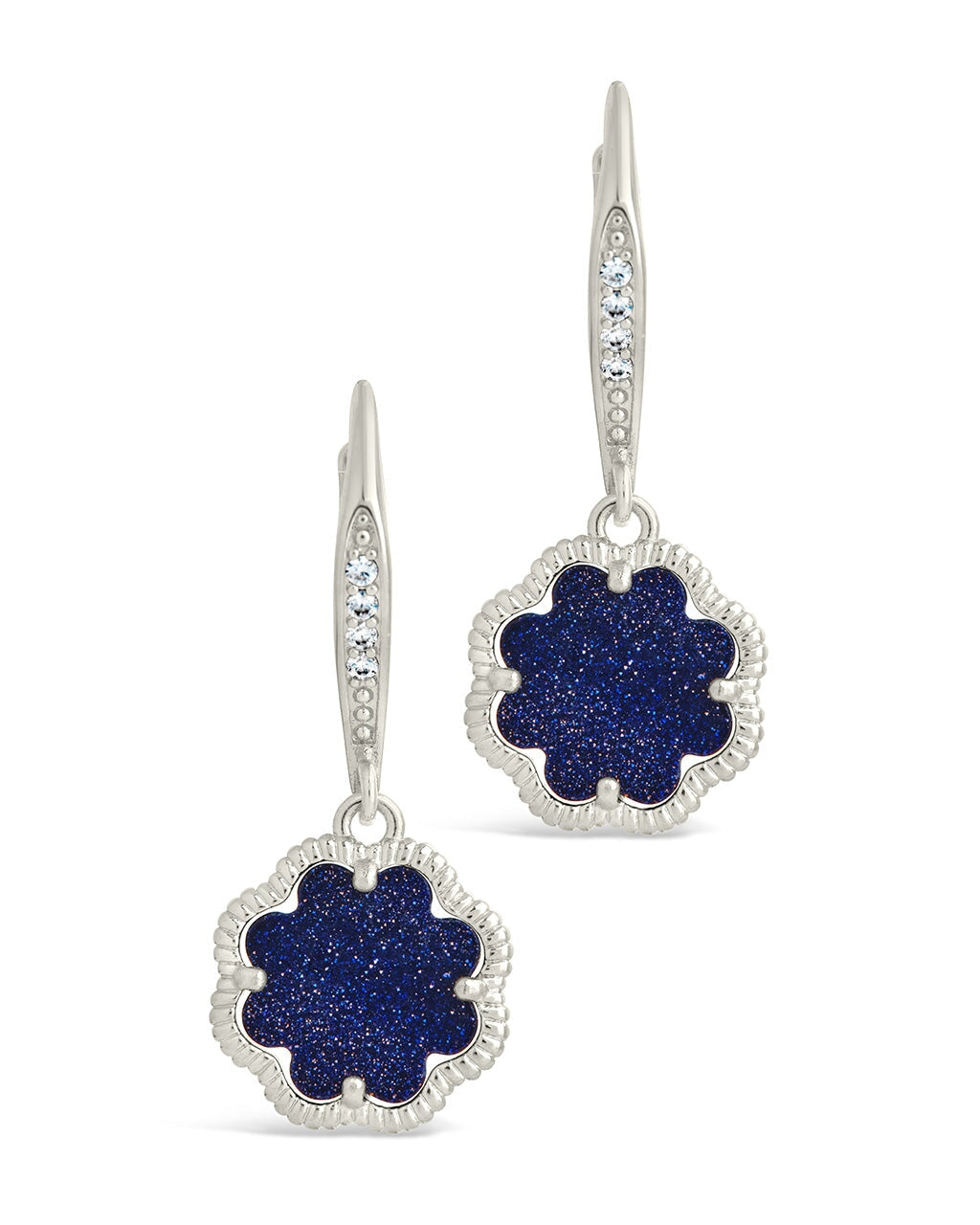 Rose Petal Short Drop Earrings Earring Sterling Forever
