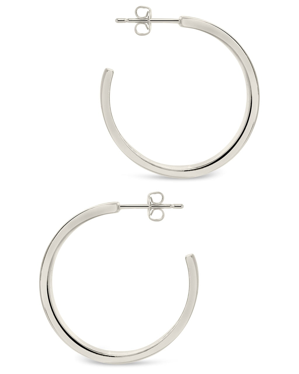 Mishel Hoops Earring Sterling Forever