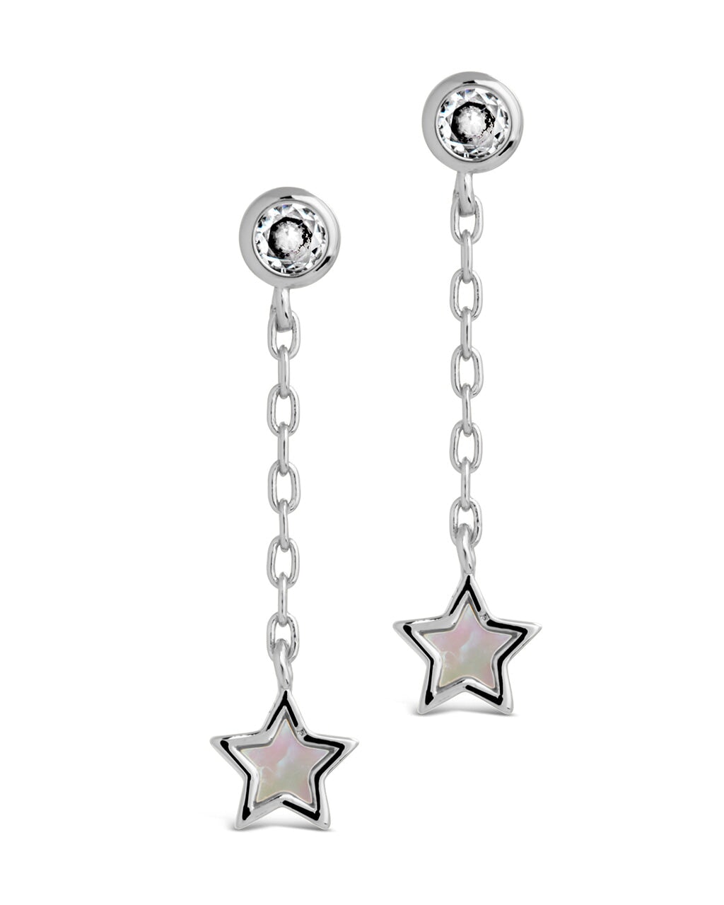 Deja Drop Studs Earring Sterling Forever